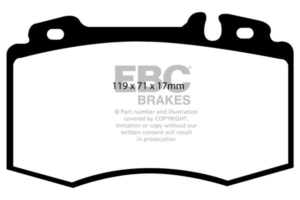 DP51363NDX - EBC Bluestuff NDX Brake Pads; Front - Image 3