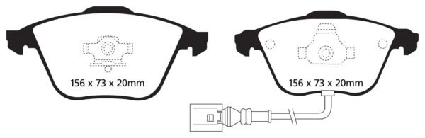 DP21594 - EBC Greenstuff 2000 Brake Pads; Front - Image 5