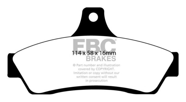 DP31711C - EBC Redstuff Brake Pads; Rear - Image 3