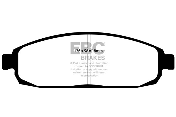 DP41732R - EBC Yellowstuff Brake Pads; Front - Image 3
