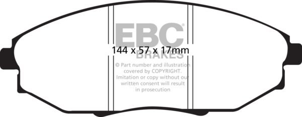 DP1750 - EBC Ultimax Brake Pads; Front - Image 3