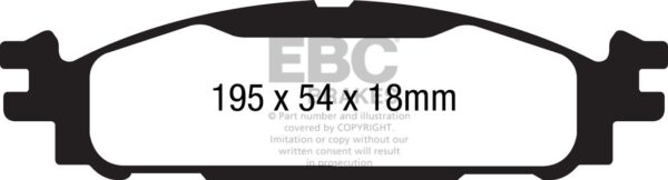 DP1873 - EBC Ultimax Brake Pads; Front - Image 3