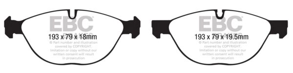 DP1994 - EBC Ultimax Brake Pads; Front - Image 3
