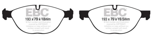 DP41994R - EBC Yellowstuff Brake Pads; Front - Image 3