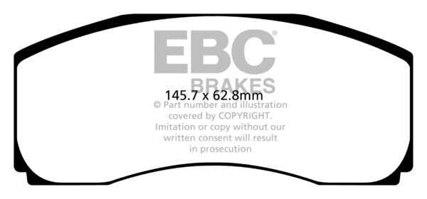 DP4047R- EBC Yellowstuff Brake Pads; - Image 3