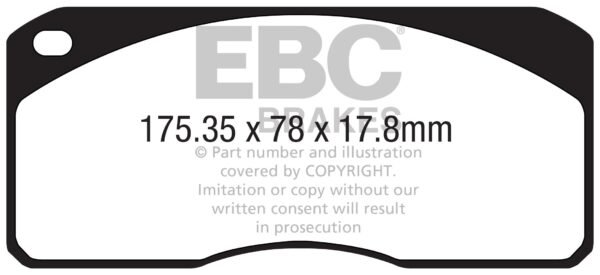 DP4070R - EBC Yellowstuff Brake Pads; - Image 3