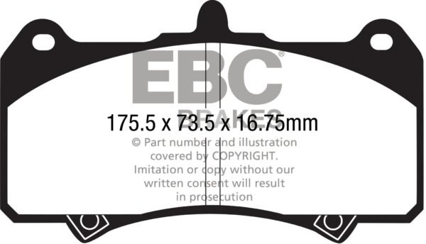 DP4074R - EBC Yellowstuff Brake Pads; - Image 3