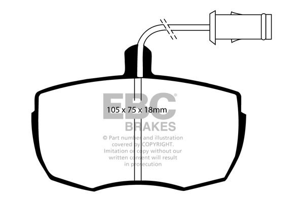 DP6622 - EBC Greenstuff 6000 Brake Pads; Front - Image 5