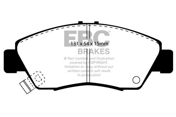DP890 - EBC Ultimax Brake Pads; Front - Image 3