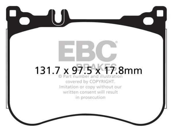 DP32178C - EBC Redstuff Brake Pads; Front - Image 3
