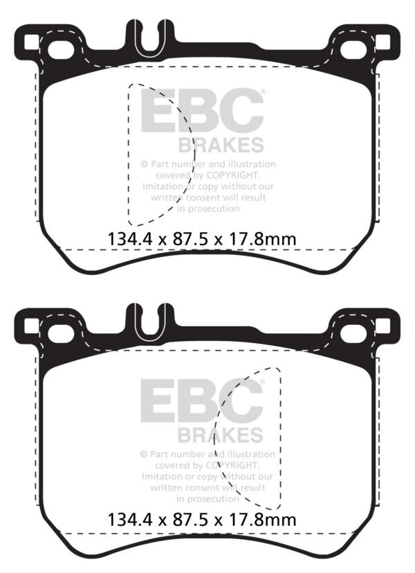DP22179 - EBC Greenstuff 2000 Brake Pads; Front - Image 3