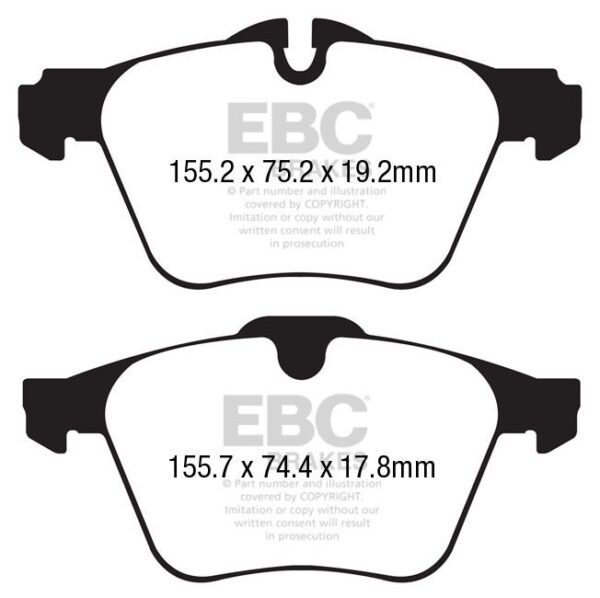 DP42189R - EBC Yellowstuff Brake Pads; Front - Image 5