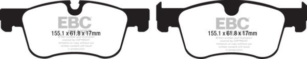 DP22195 - EBC Greenstuff 2000 Brake Pads; Front - Image 3