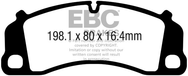 DP32206C - EBC Redstuff Brake Pads; Front - Image 3