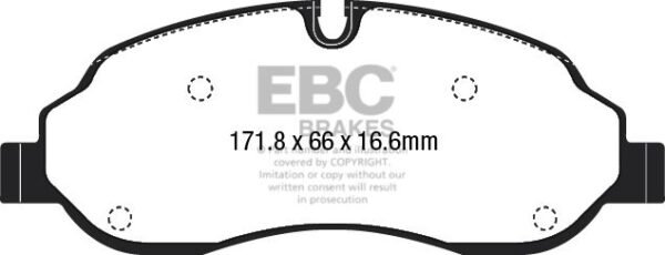 DP42221R - EBC Yellowstuff Brake Pads; Front - Image 3