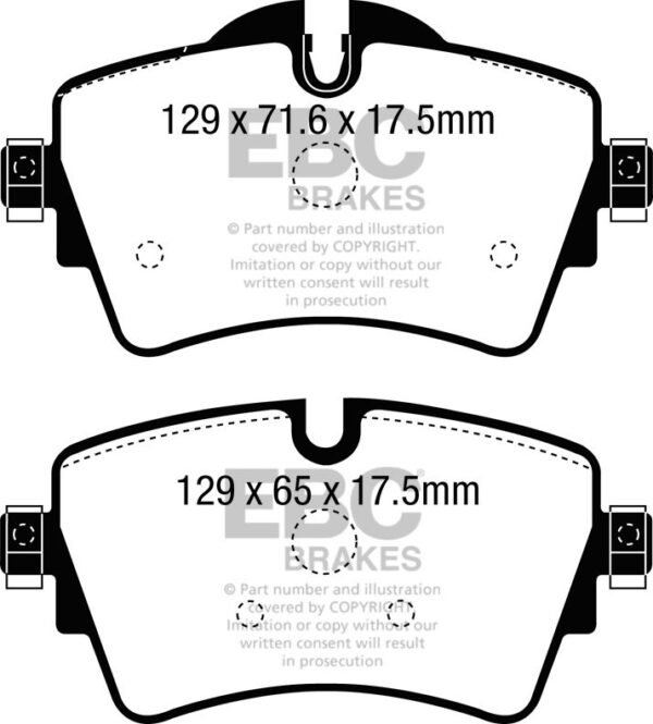 DP42227R - EBC Yellowstuff Brake Pads; Front - Image 3