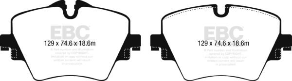 DP22245 - EBC Greenstuff 2000 Brake Pads; Front - Image 3