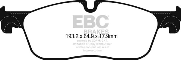 DP22251 - EBC Greenstuff 2000 Brake Pads; Front - Image 3