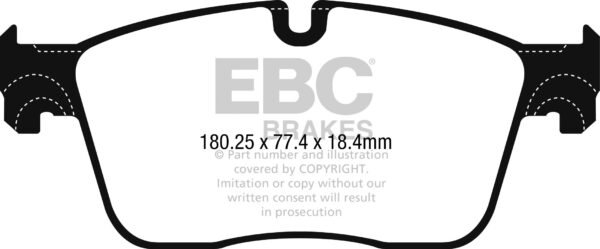 DP22253 - EBC Greenstuff 2000 Brake Pads; Front - Image 3