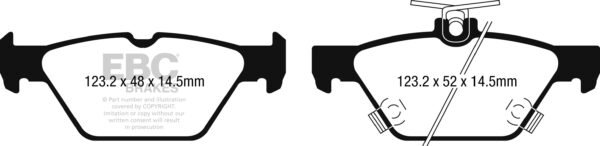 DPX2257 - EBC Ultimax Brake Pads; Rear - Image 5