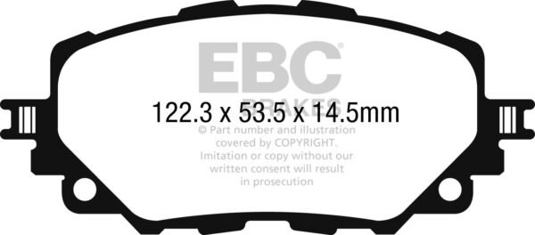 DP52263NDX - EBC Bluestuff NDX Brake Pads; Front - Image 3