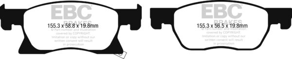 DPX2266 - EBC Ultimax Brake Pads; Front - Image 3