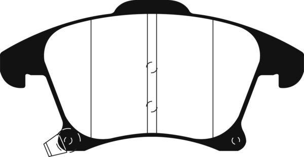 DP22269 - EBC Greenstuff 2000 Brake Pads; Front - Image 3