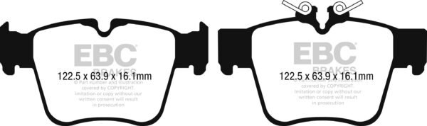 DP42270R - EBC Yellowstuff Brake Pads; Rear - Image 3
