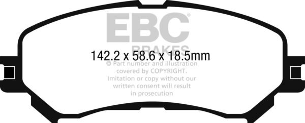 DP22272 - EBC Greenstuff 2000 Brake Pads; Front - Image 3
