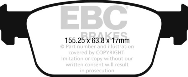 DP42273R - EBC Yellowstuff Brake Pads; Front - Image 3