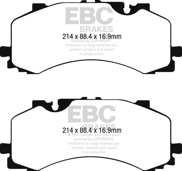 DP42279R - EBC Yellowstuff Brake Pads; Front - Image 5