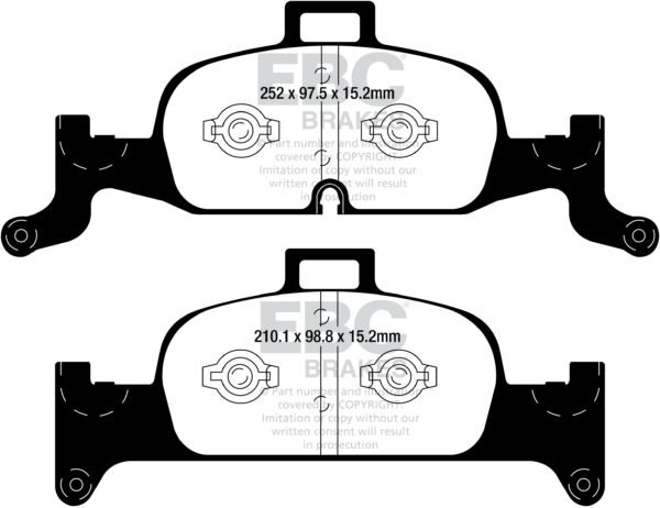DP62290 - EBC Greenstuff 6000 Brake Pads; Front - Image 3