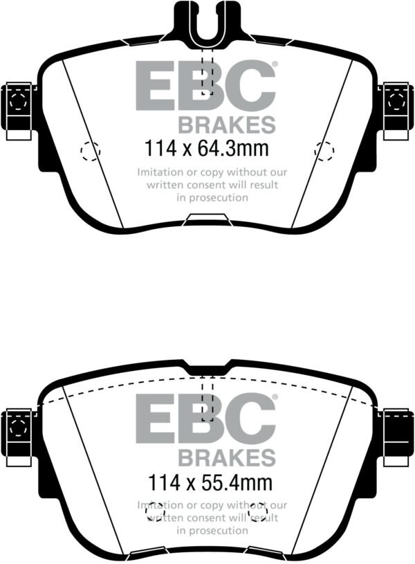 DPX2297 - EBC Ultimax Brake Pads; Rear - Image 3
