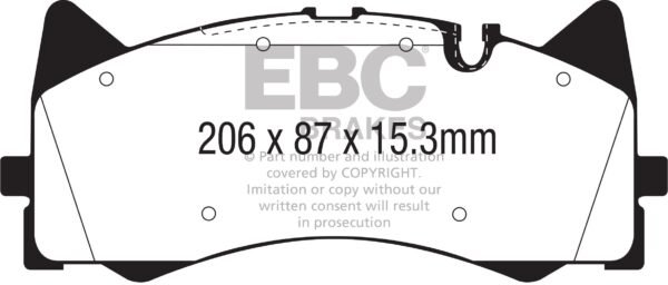 DP52298NDX - EBC Bluestuff NDX Brake Pads; Front - Image 3