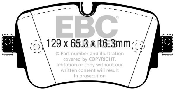 DP62299 - EBC Greenstuff 6000 Brake Pads; Rear - Image 3