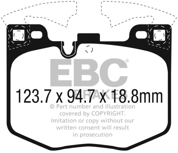 DPX2302 - EBC Ultimax Brake Pads; Front - Image 3