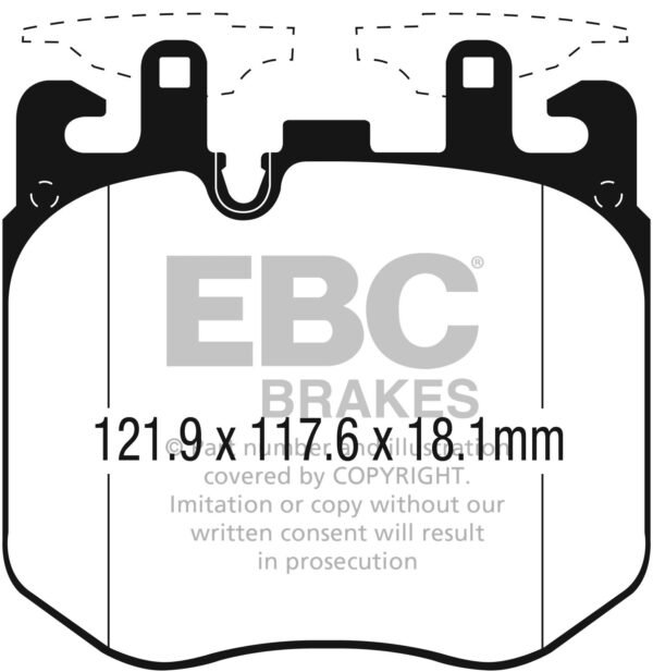 DP52304NDX - EBC Bluestuff NDX Brake Pads; Front - Image 3