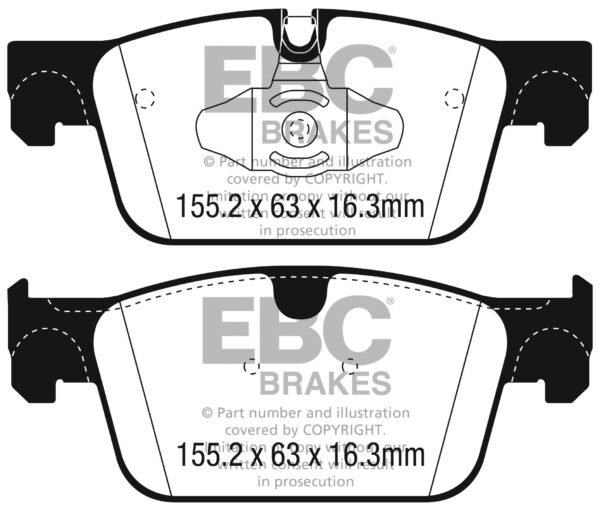 DP62305 - EBC Greenstuff 6000 Brake Pads; Front - Image 3