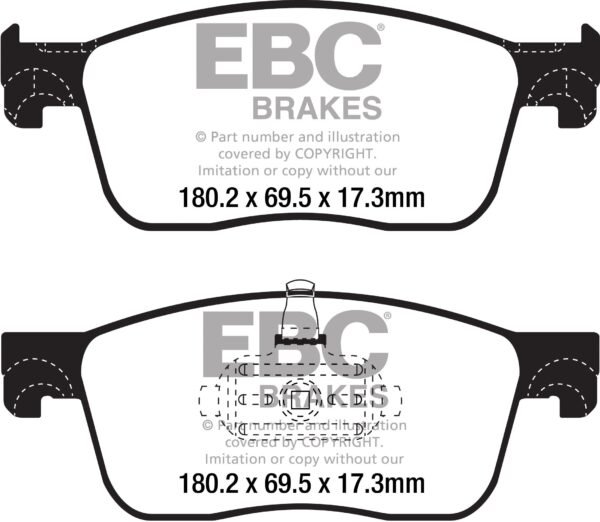 DPX2308 - EBC Ultimax Brake Pads; Front - Image 3