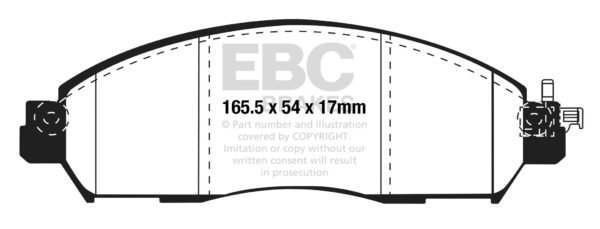 DPX2310 - EBC Ultimax Brake Pads; Front - Image 3