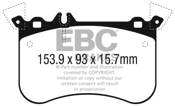 DP32311C - EBC Redstuff Brake Pads; Front - Image 3