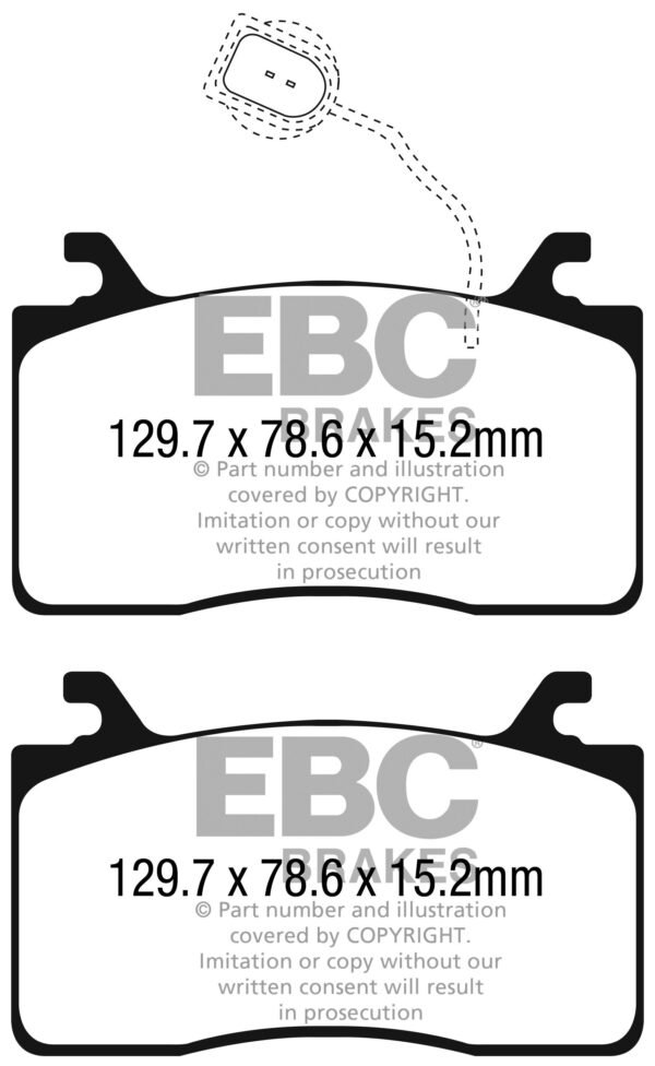 DPX2325 - EBC Ultimax Brake Pads; Front - Image 3