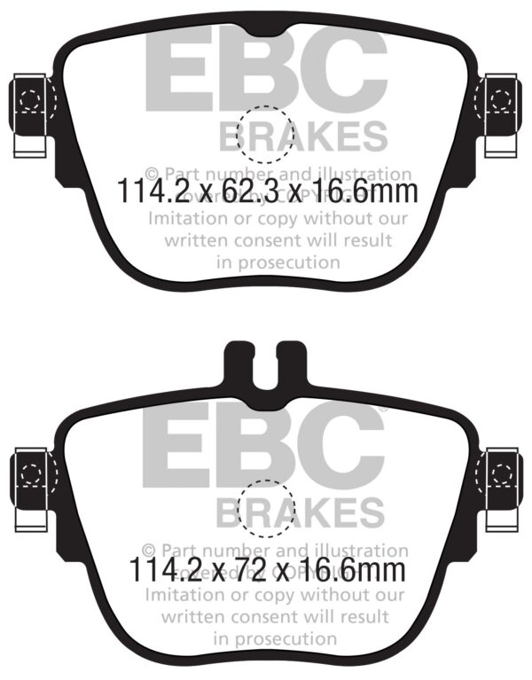 DP22337 - EBC Greenstuff 2000 Brake Pads; Rear - Image 3