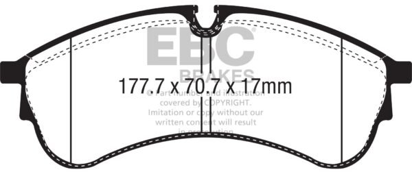 DPX2339 - EBC Ultimax Brake Pads; Front - Image 3