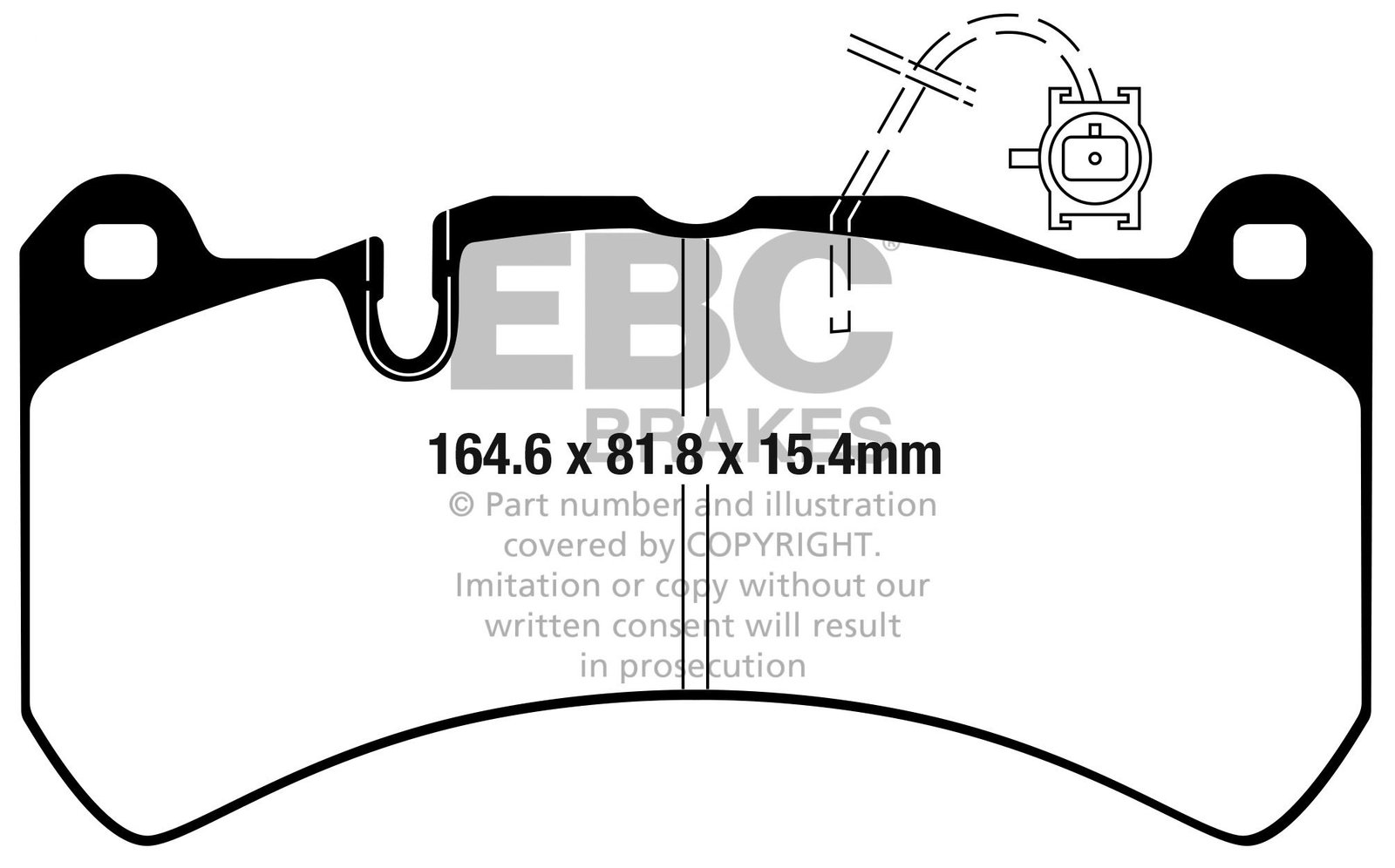 DP52354NDX - EBC Bluestuff NDX Brake Pads; Front - Image 3