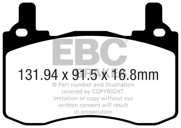 DP52357NDX - EBC Bluestuff NDX Brake Pads; Rear - Image 3