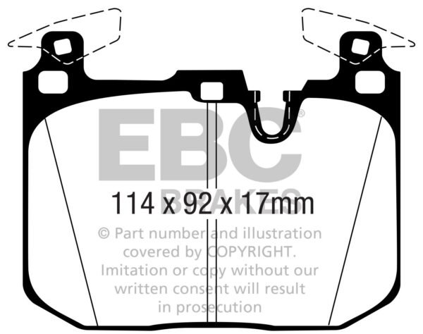 DP52360NDX - EBC Bluestuff NDX Brake Pads; Front - Image 3