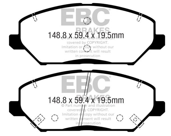 DPX2362 - EBC Ultimax Brake Pads; Front - Image 3