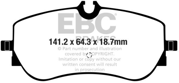 DP62364 - EBC Greenstuff 6000 Brake Pads; Rear - Image 3