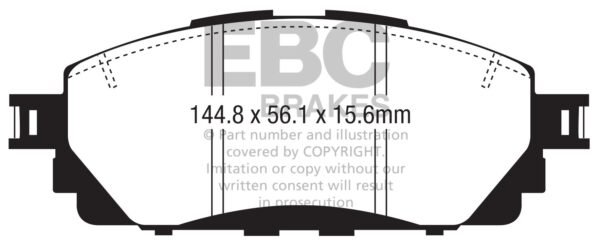 DPX2373 - EBC Ultimax Brake Pads; Front - Image 3